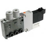 SMC solenoid valve 4 & 5 Port VQ1*7*, 1000 Series, 5 Port Solenoid Valve, Non Plug-in Type, Cassette Style